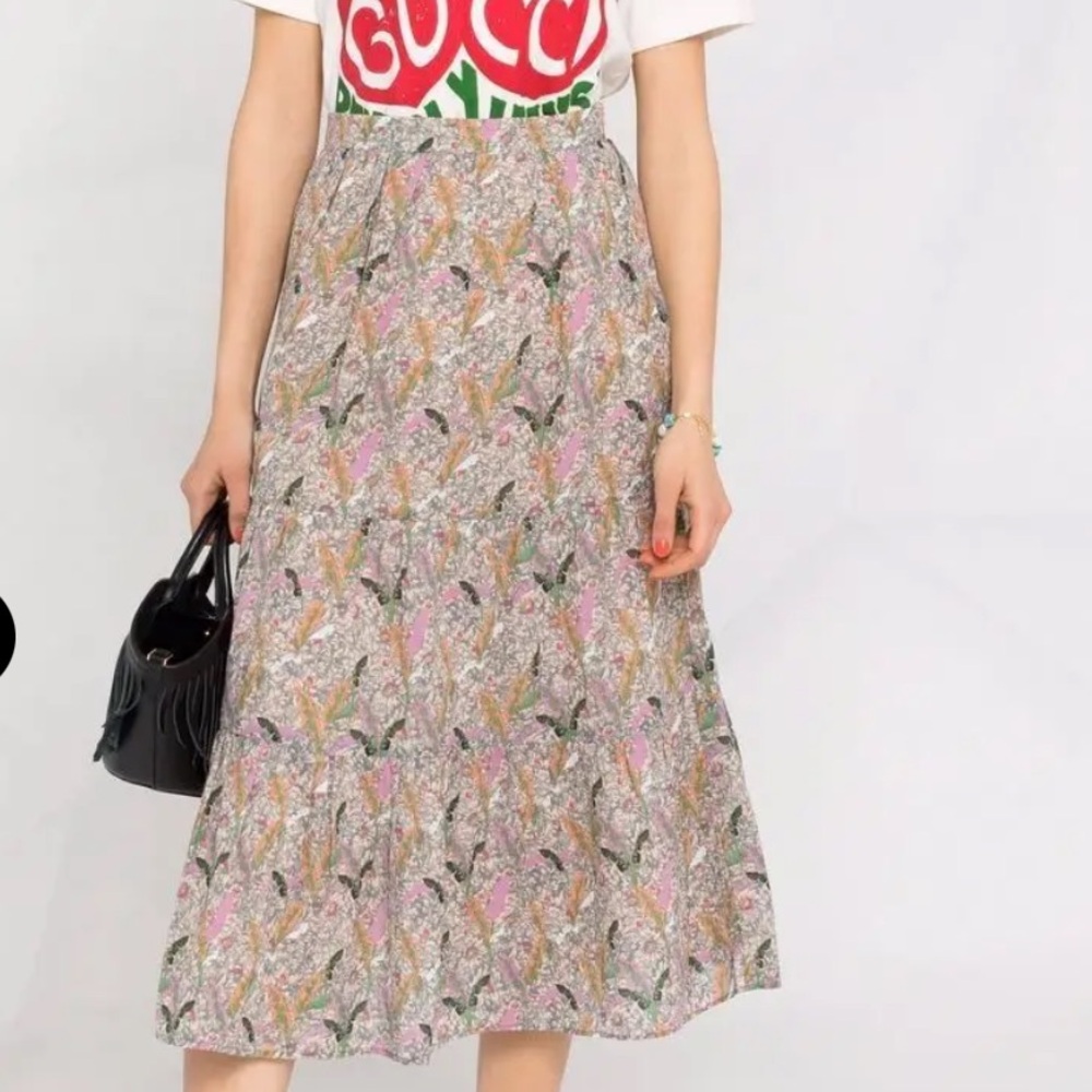 Ba&sh Floral Maxi Skirt - Multicolor